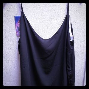 Black silky cami